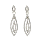 Bruna White Dainty Earrings for Every Occasion Cubic Zirconia White Stud